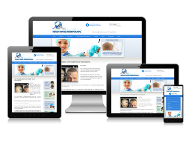 Health services website design